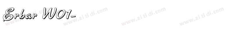 Erbar W01字体转换